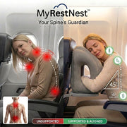 MyRestNest™ puhallettava matkatyyny
