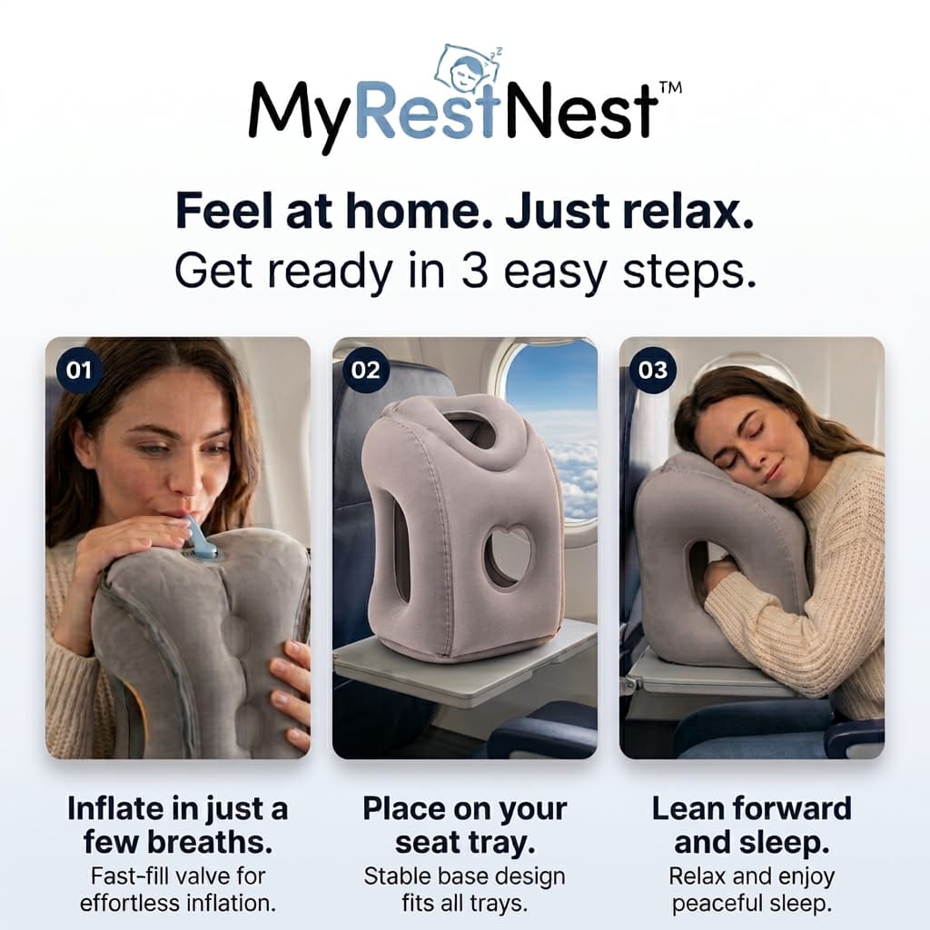 MyRestNest™ pripučiama kelioninė pagalvė